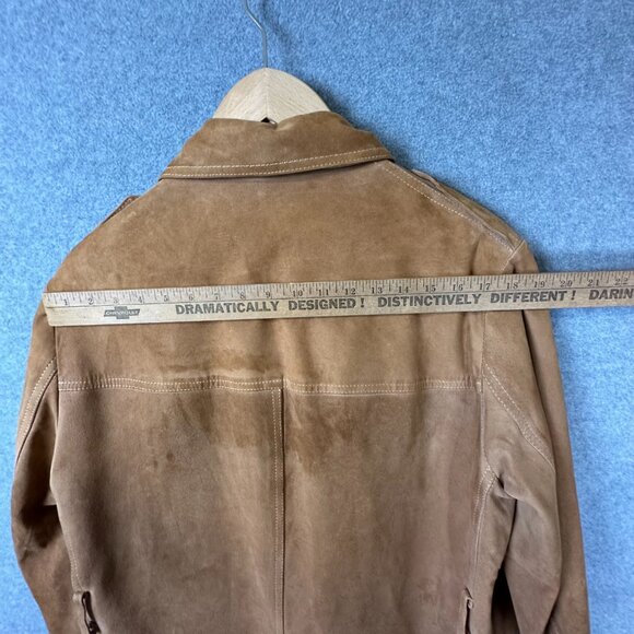 Vintage 60s Abercrombie & Fitch Suede Safari Field Jacket Heritage Americana 44L - Picture 13 of 16